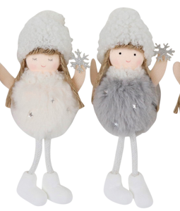 2506 DECORATIVEHANGERS WINTERDOLLS S/4